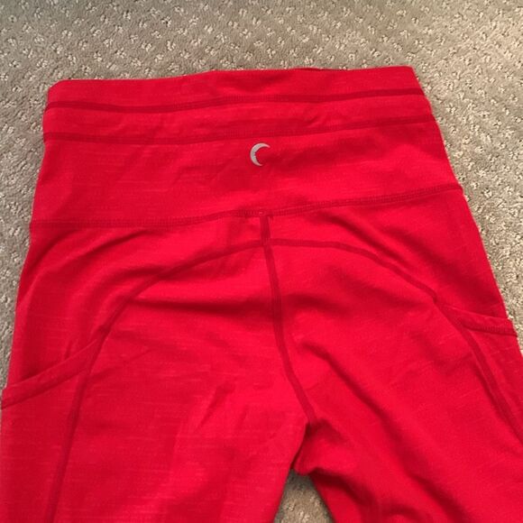 Zyia Red Battleship Drawstring leggings sz 4 - Picture 2 of 5